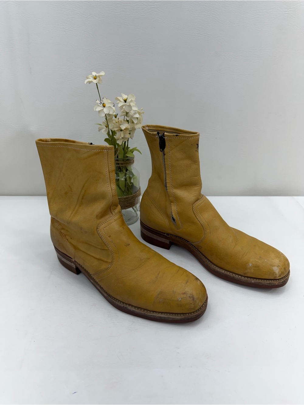 Hy test leather vintage boots